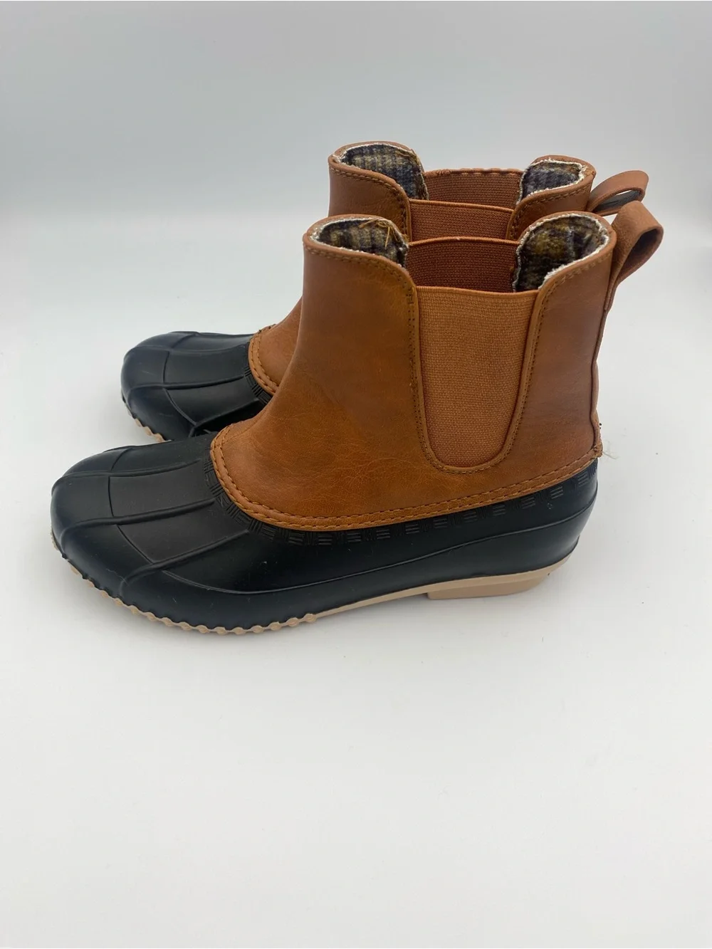 Magellan Outdoors Brown and Black Waterproof Chelsea Duck Boots